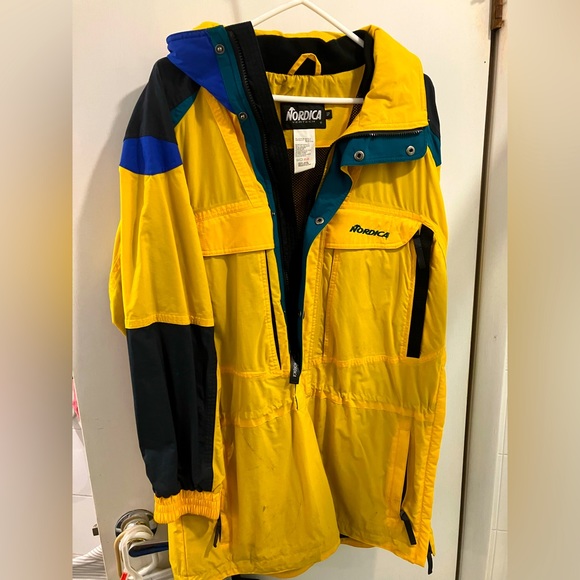 nordica Jackets & Coats Vintage Nordica Brand Vertech Model Yellow